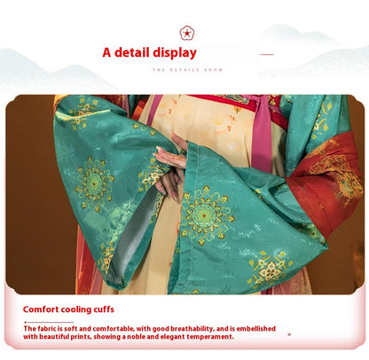 Oriental Ancient Hanfu Set — Spring Flowing Hezi Skirt Outfit