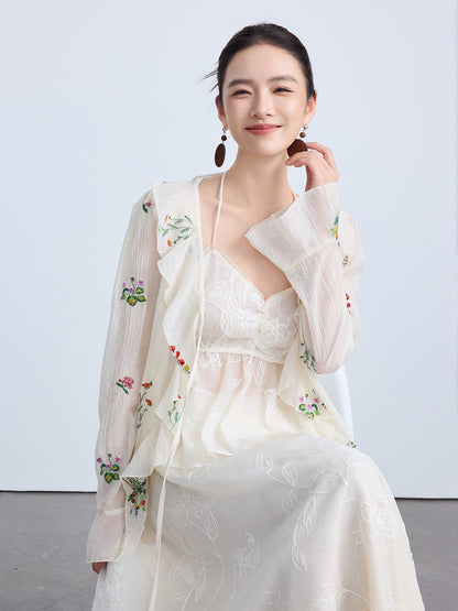 High-End Summer Chinese Style Blouse for Women