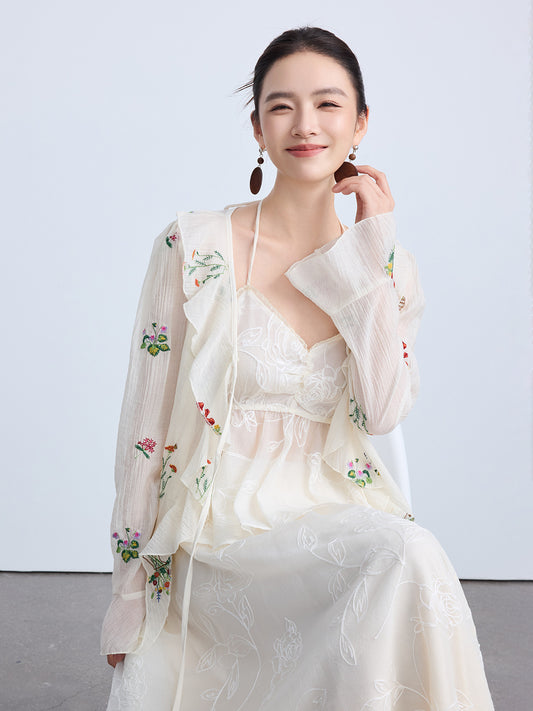 High-End Summer Chinese Style Blouse for Women
