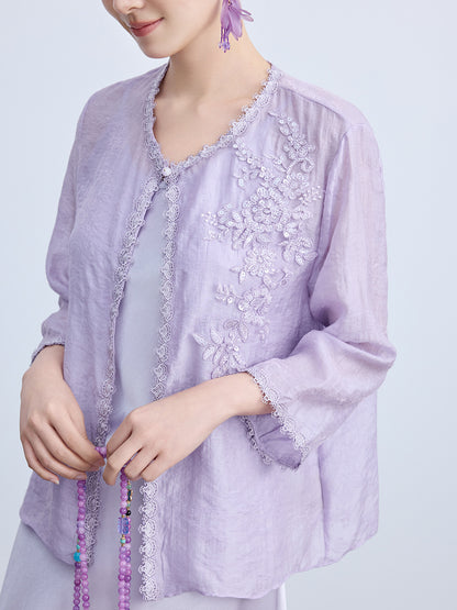 High-End Chinese Style Thin Summer Cardigan