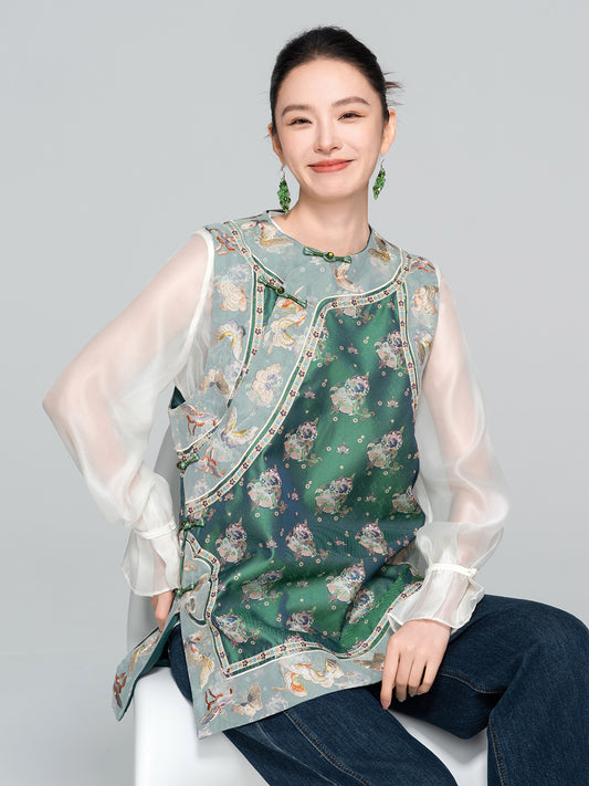 National Style Exquisite Embroidered Vest
