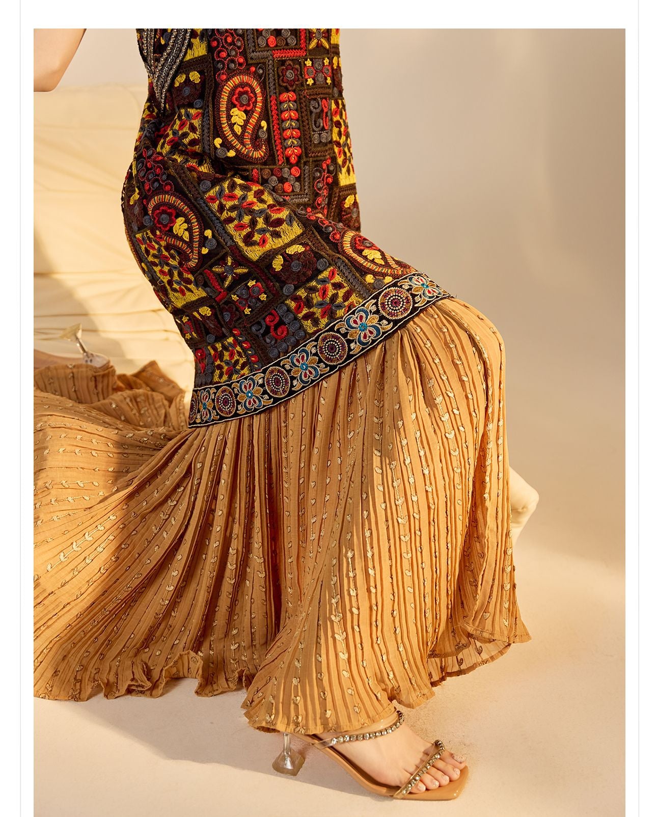 High-End Summer Dress for Women |New Chinese Style Embroidered Long Dress