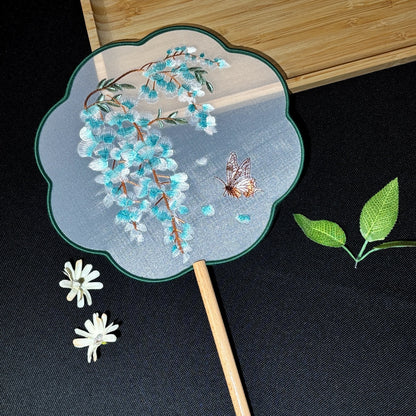 Suzhou Embroidered Round Fan — Hanfu Accessory for Women