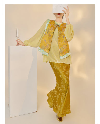 High-End Floral Embroidered Vest – Stylish Women's Top