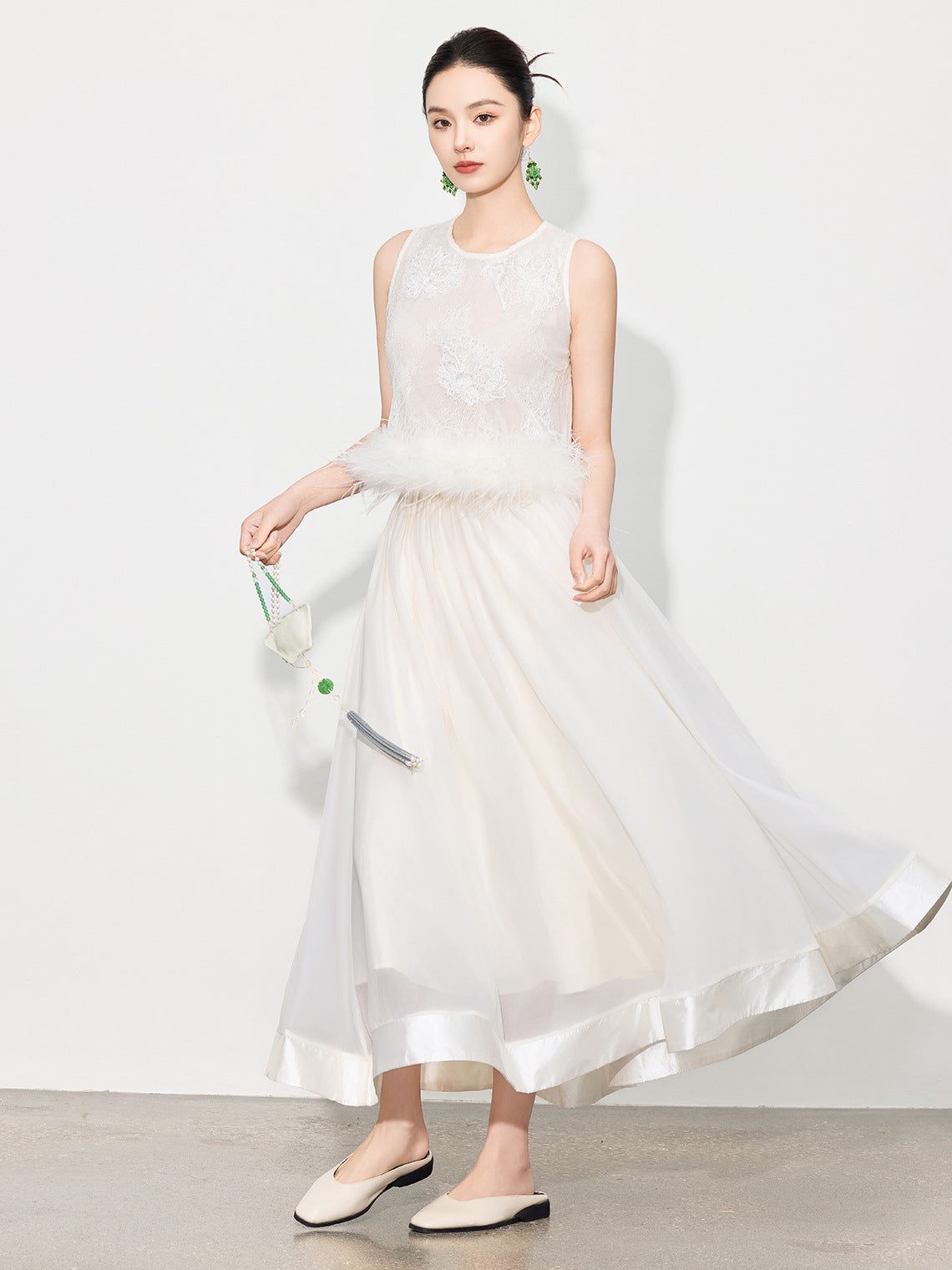 High-End Solid Color Long Skirt — Timeless A-Line Silhouette