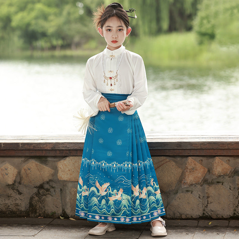 Children’s National Style Hanfu | Big Girls Ming Dynasty Tang Suit Outfit