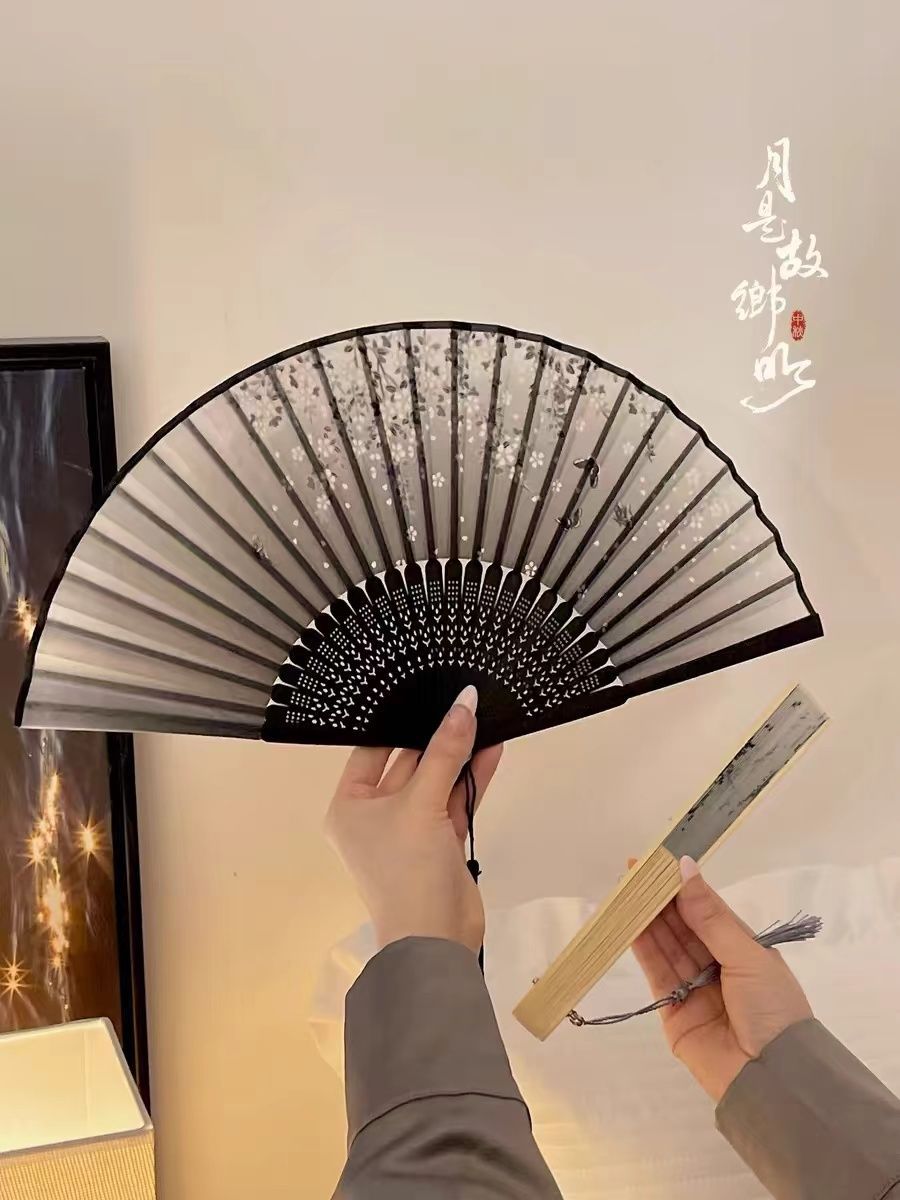 New Chinese Style Small Folding Fan — Hanfu Cheongsam Spring Summer