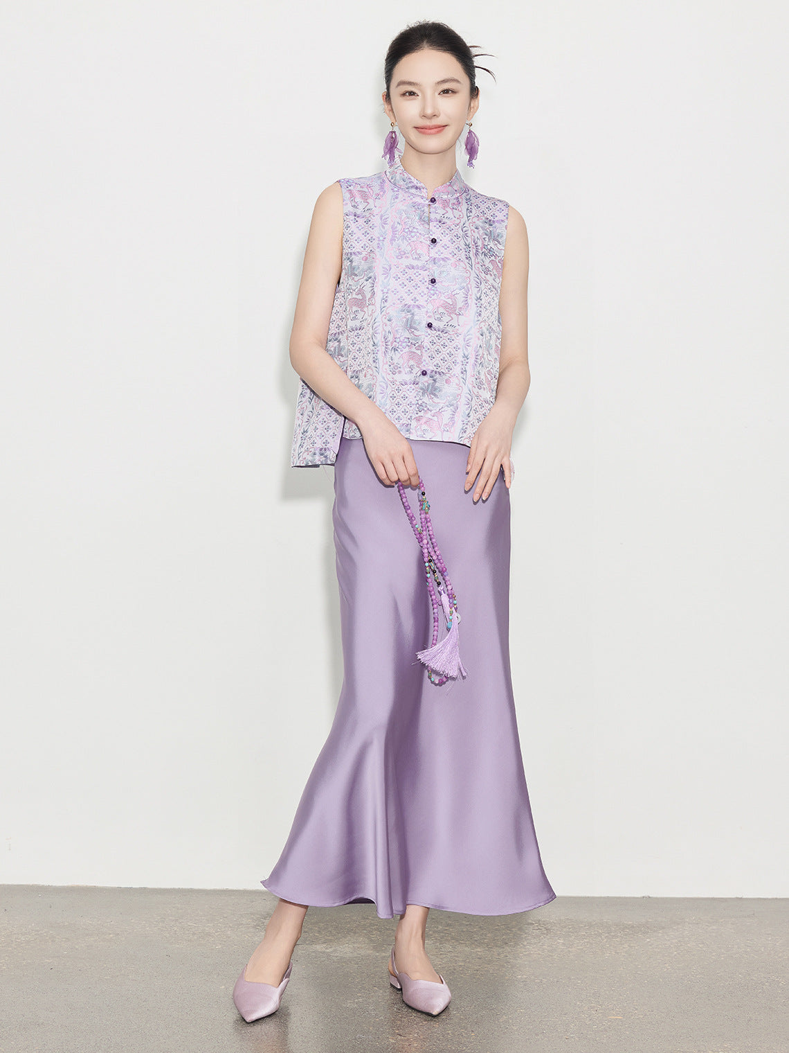 High-End Chinese Style Summer Design Vest Top