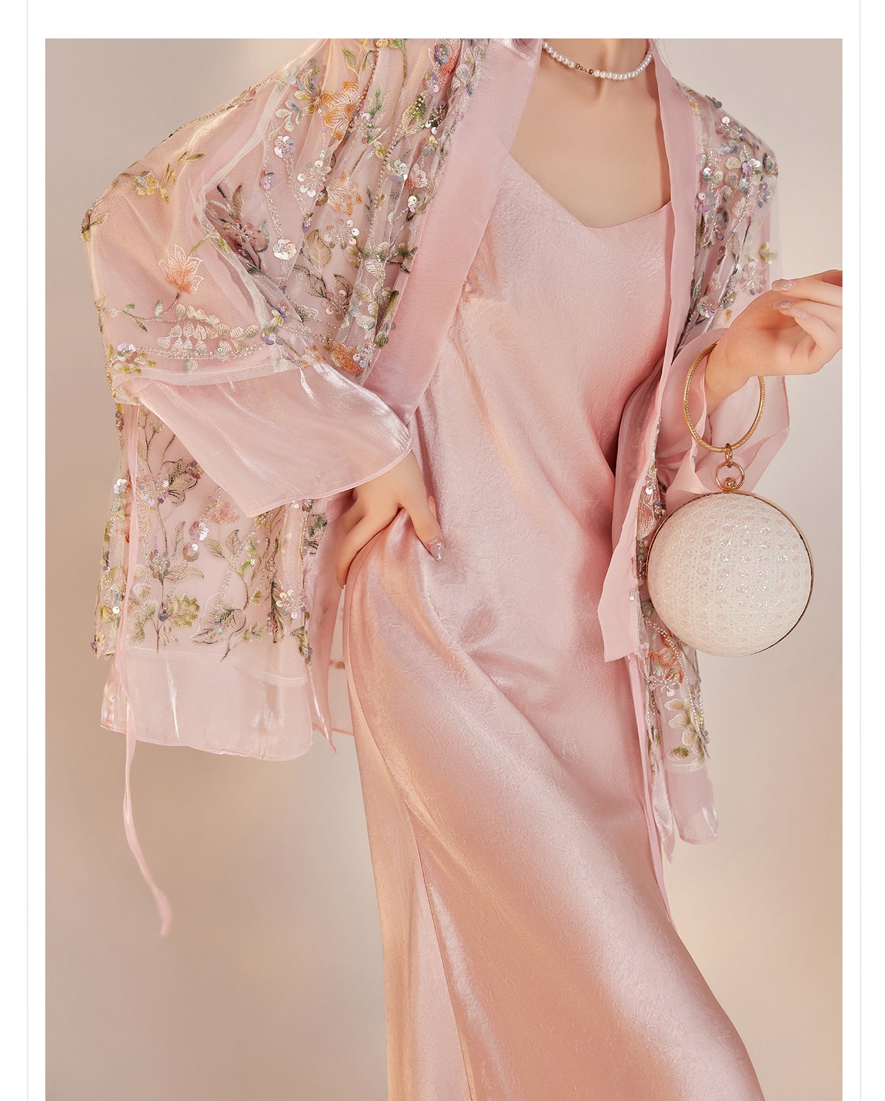 New Chinese Style Beaded Sequin Embroidered Light Luxury Elegant Top