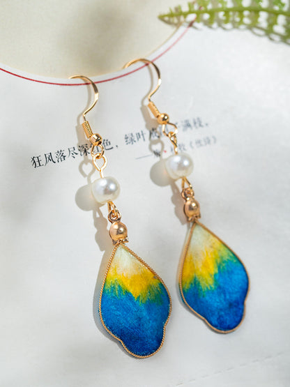 Handmade silk velvet earrings accessories ear hooks and ear clips