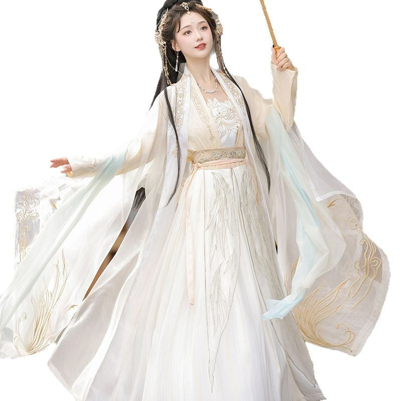 Fairy Song Hanfu Costume — Elegant Waist-Length Ru Skirt Outfit