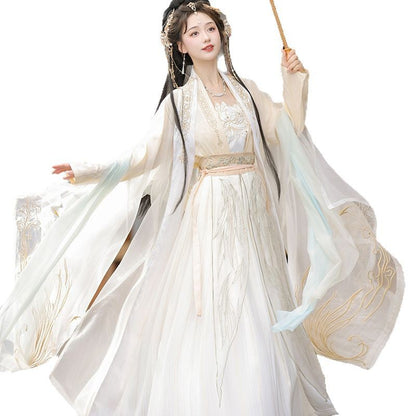 Fairy Song Hanfu Costume — Elegant Waist-Length Ru Skirt Outfit