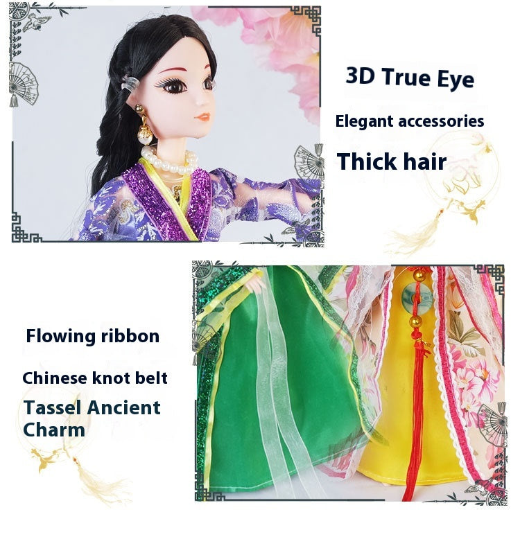 Ancient Costume Doll Set — Chinese Style Dress-Up Gift Box
