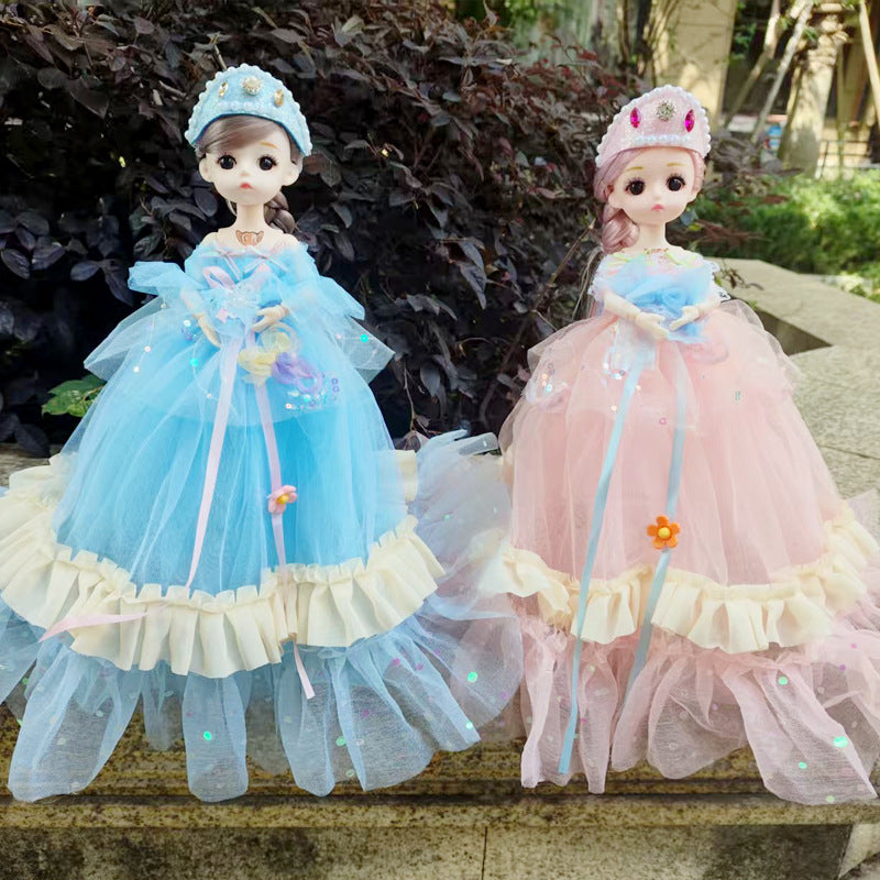 New30Centimeter Music Wedding Dress Barbie Doll Hanfu Singing Storytelling Plush Toy Girl Gift Children's Toy