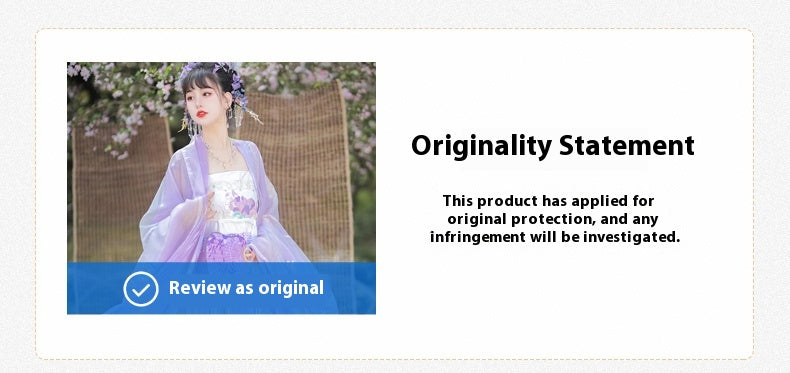 Oriental Ancient Hanfu — Restored Fairy Purple Spring Summer Set