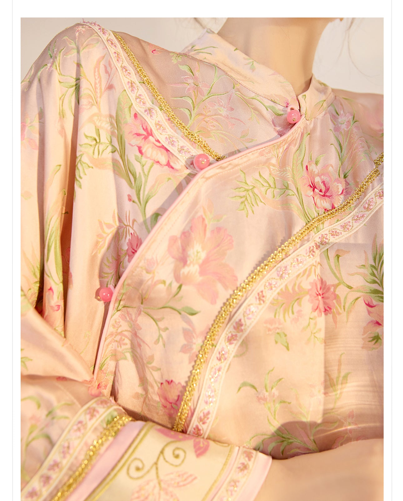 2026 Summer New Chinese Style Printed Rayon Loose Elegant Blouse