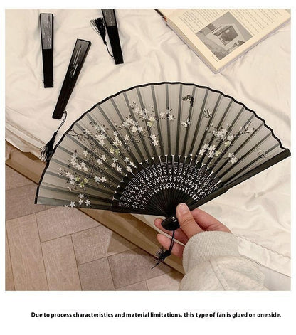 Ancient Style Summer Folding Fan — Small Chinese Dance Handheld Fan