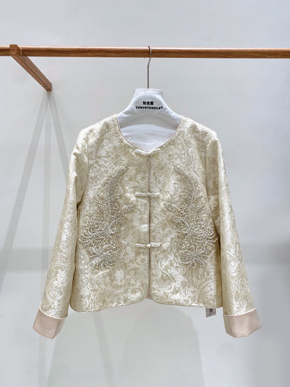 Stylish High-End Beaded Jacket