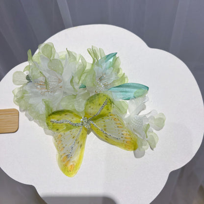 Ancient Style Forest Sweet Perm Flower Hair Crown Hanfu Handmade Hairpin