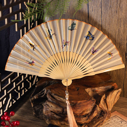 Ancient Style Suzhou Embroidered Fan — Portable Chinese Style Fan