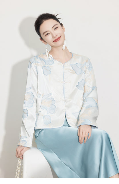 High-End Sophisticated Chinese Style Cardigan for Women