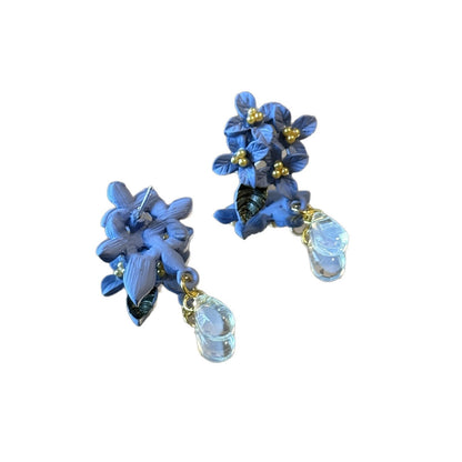 Orchid Flower Earrings | New Chinese Style Ethnic Ancient Sweet Cheongsam Accessory