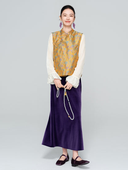 Stylish Sleeveless Vest with Stand Collar