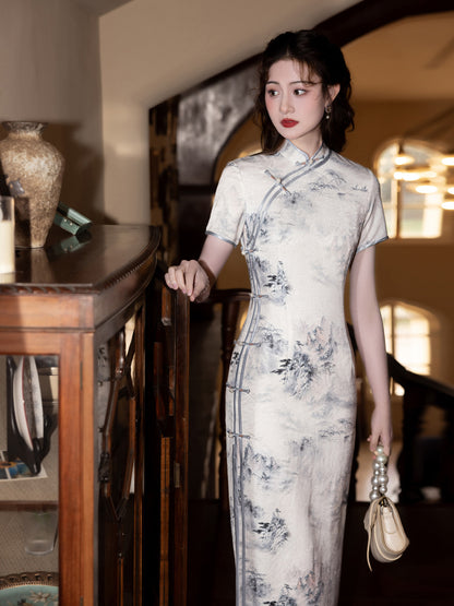 New Chinese Style Cheongsam – Spring High-End Artistic Dress