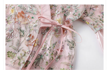 New Chinese Style Beaded Sequin Embroidered Light Luxury Elegant Top