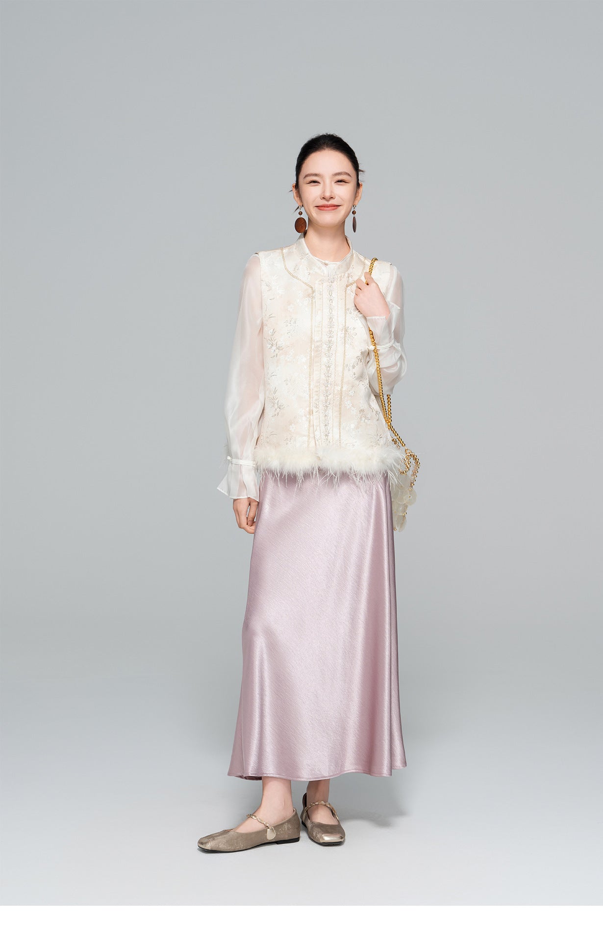 Elegant Slimming Long Satin Mermaid Skirt for Women