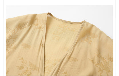 Elegant New Chinese Style High-End Women's Long Sleeve Loose Coat