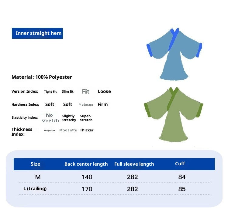 2026 Original Warring States Hanfu – Autumn Winter Large Sleeve Robe