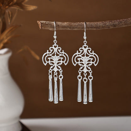 Ancient Style Ethnic Earrings | Elegant Miao Jewelry for Women