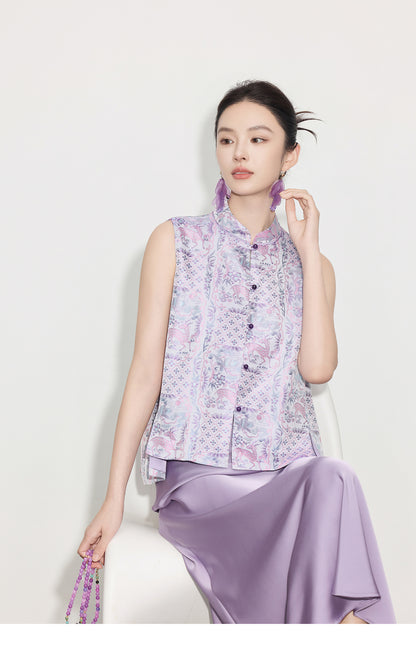 High-End Chinese Style Summer Design Vest Top