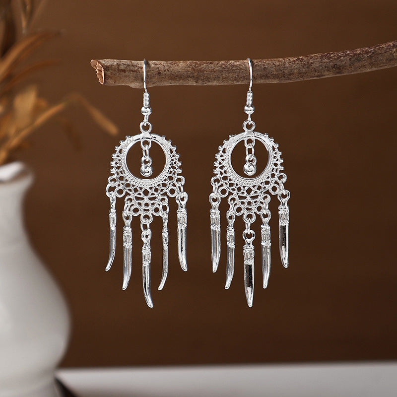 Ancient Style Ethnic Earrings | Elegant Miao Jewelry for Women