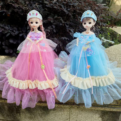 New30Centimeter Music Wedding Dress Barbie Doll Hanfu Singing Storytelling Plush Toy Girl Gift Children's Toy