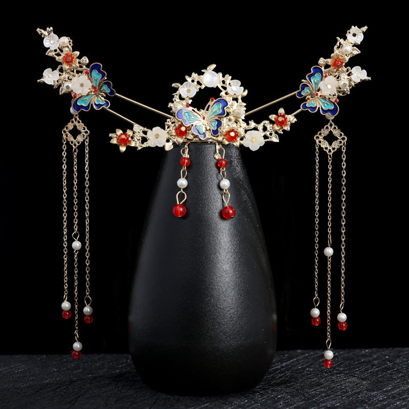 Hanfu Hair Accessories Fairy Girl Tassel Hairpin Full Set Buyao Hairpin