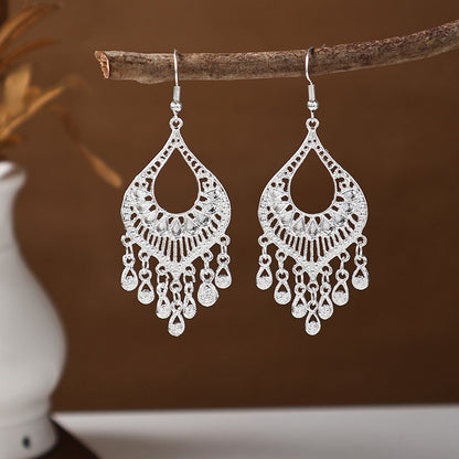 Ancient Style Ethnic Earrings | Elegant Miao Jewelry for Women