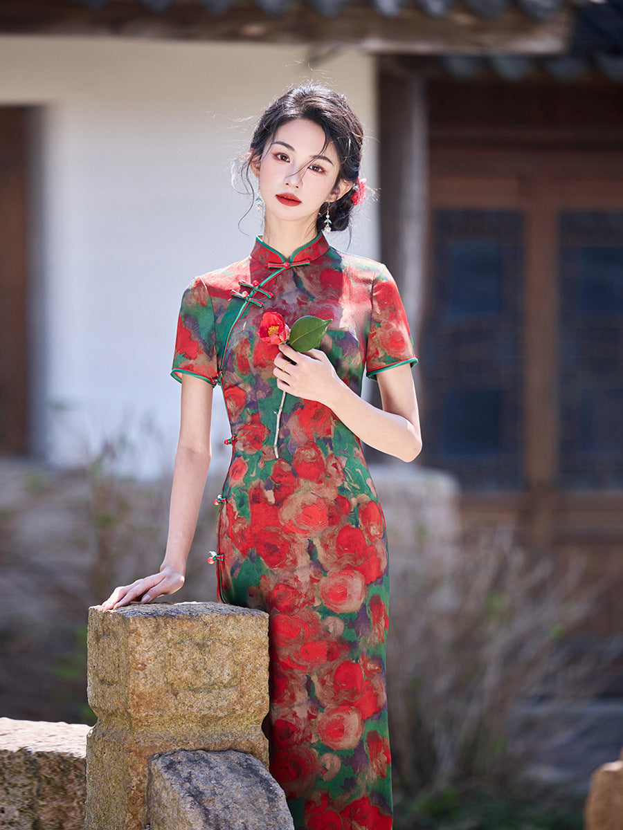 High-End New Chinese Style Qipao – Elegant Daily Wear