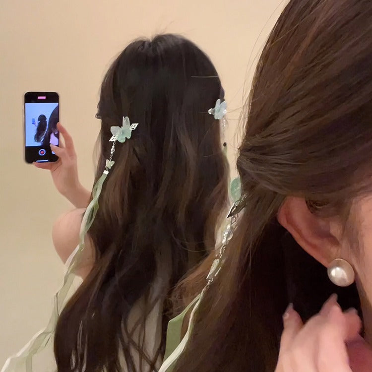 Ancient Style Fairy Hair Tie Ribbon Hairband Hair Ornament Hanfu Accessory