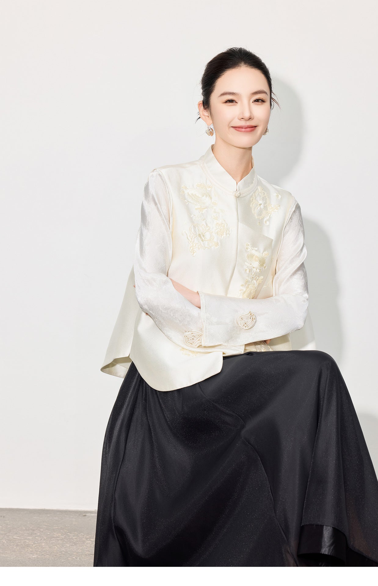 High-End Solid Color Long Skirt — Timeless A-Line Silhouette