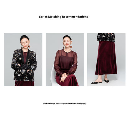 Elegant Loose Retro Sequin Jacket for Women