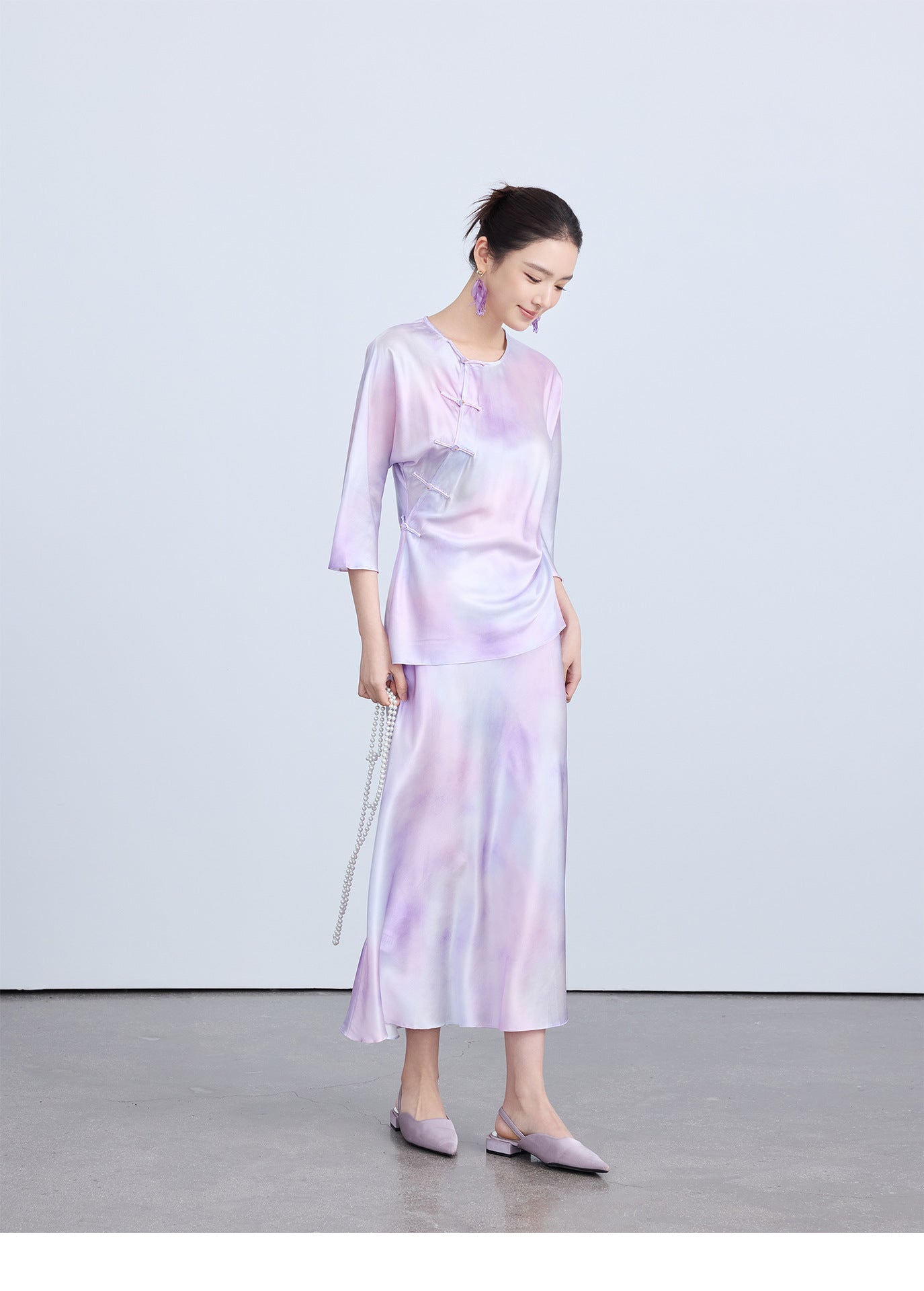 Elegant Waist-Cinching Chinese Style Summer Top