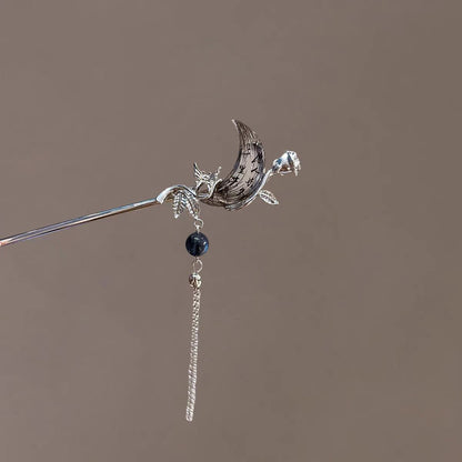 Retro Niche Crescent Hairpin | Elegant Chinese Style Versatile Hair Accessory