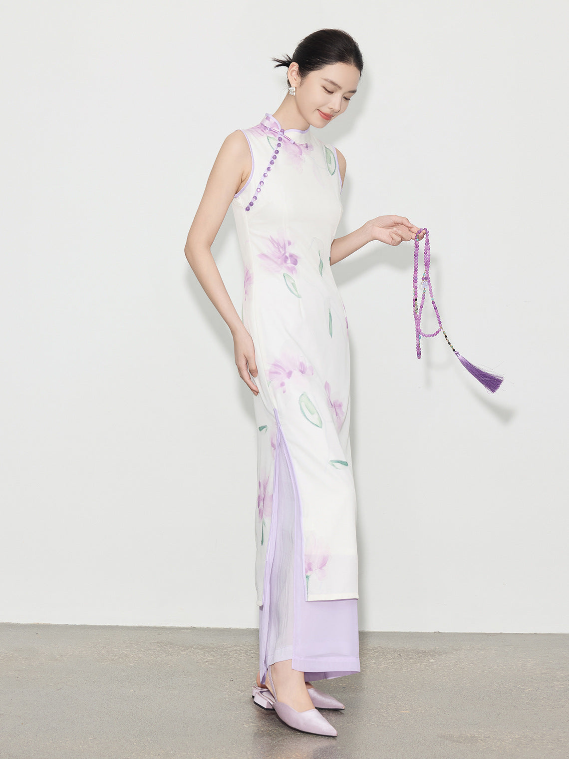 Elegant Slim Fit Chinese Dress – 2025 High-End Spring Summer