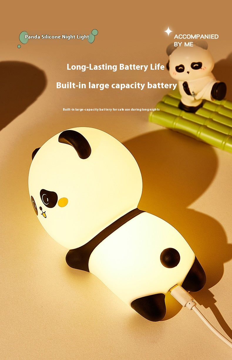 Panda Silicone Night Lamp USB Rechargeable Adjustable Bedside Lamp