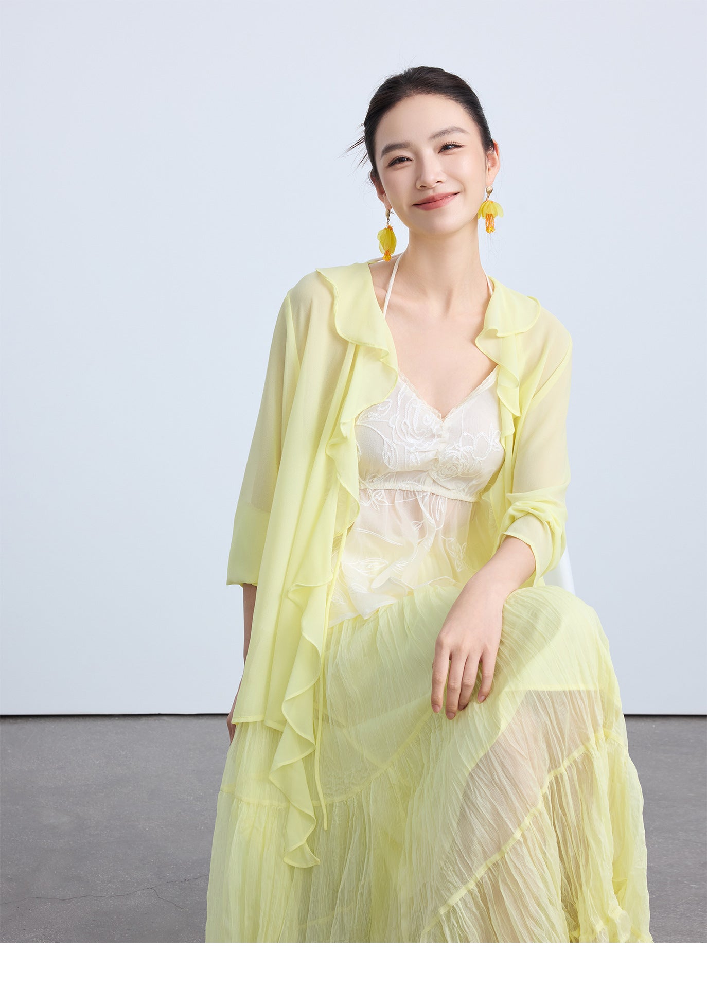 Chic Elastic Waist Patchwork Half Skirt for Women