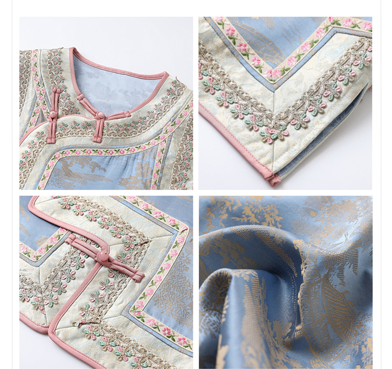 New Chinese Style Heavy Embroidery Rayon Vest for Women