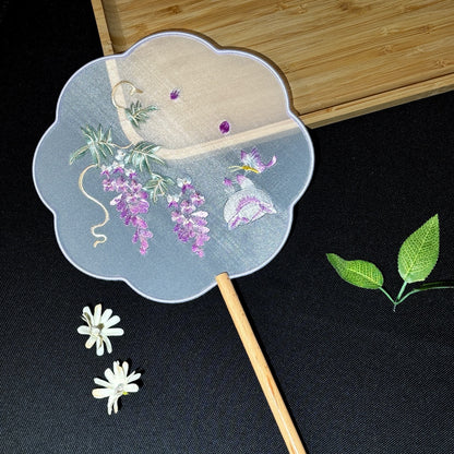 Suzhou Embroidered Round Fan — Hanfu Accessory for Women