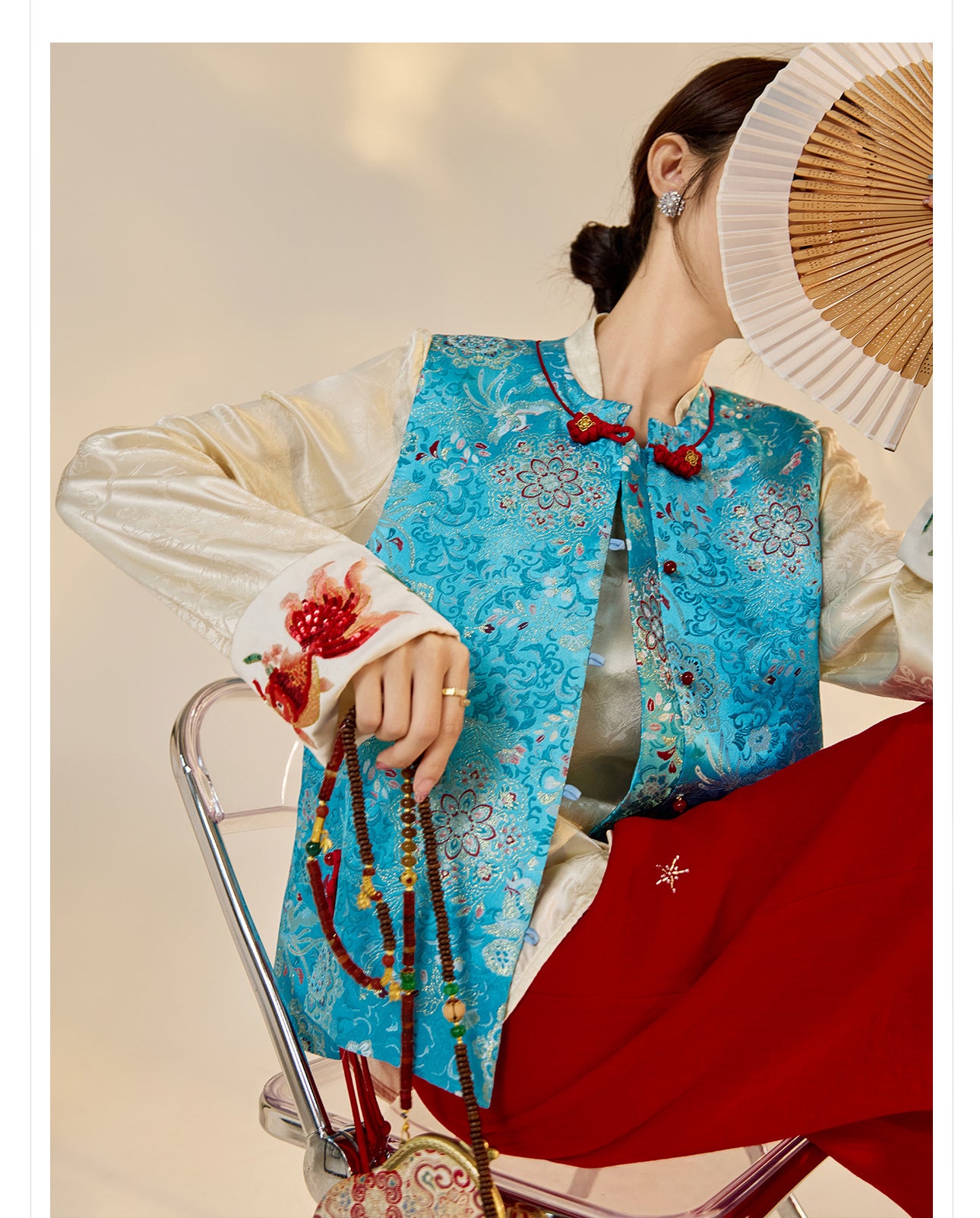 Early Autumn Retro Embroidered Vest | New Chinese Style Women's Top